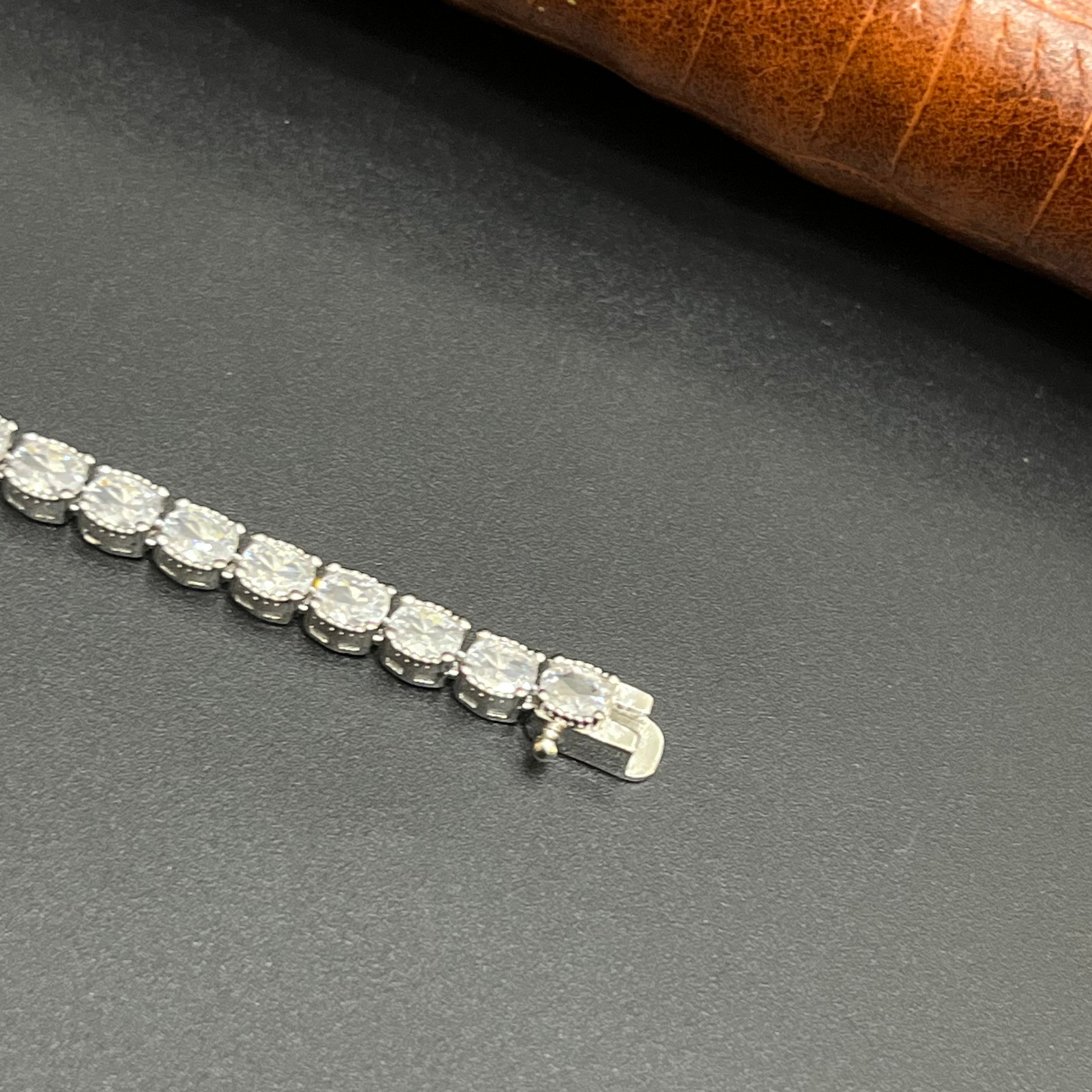 Silver ladies Tennis Bracelet 2 925