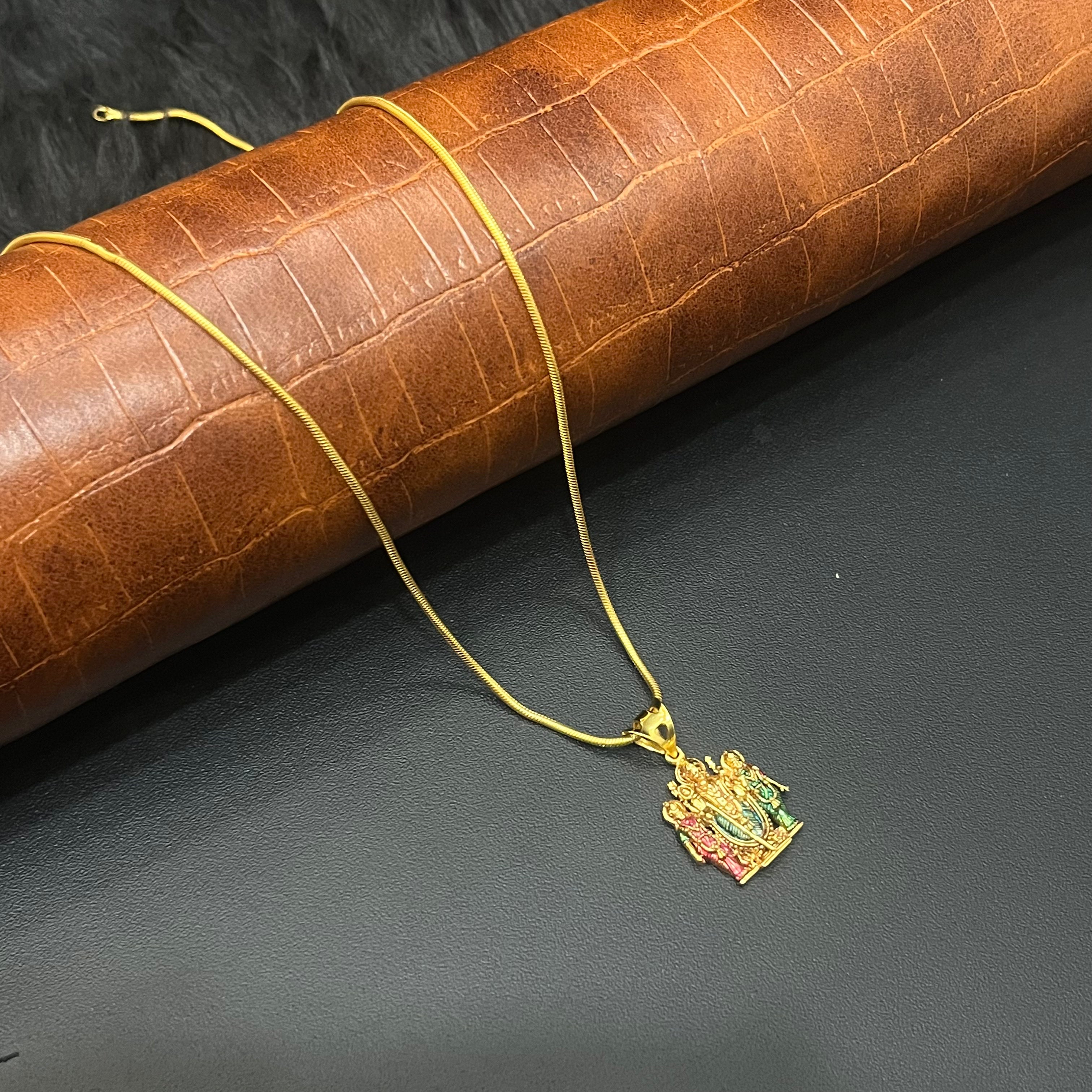 Silver Murgar Family Gold Finished Pendant