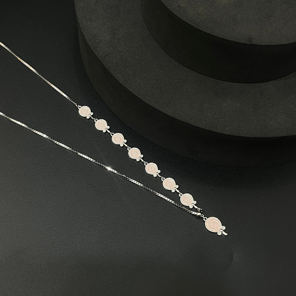 Silver Baby Chain Rose