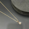 Ladies Pendant Chain Flower Rosegold