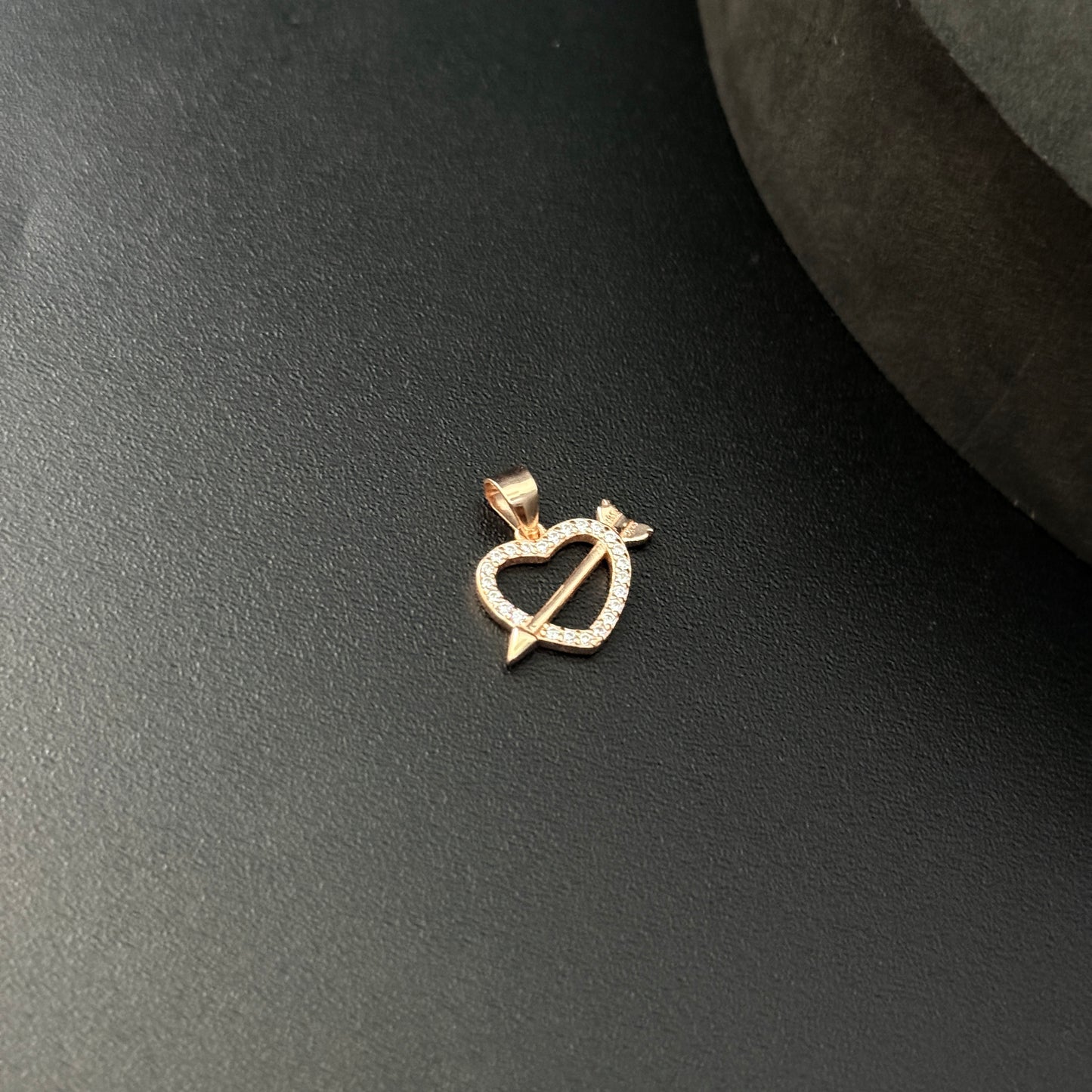 Ladies Pendant RoseGold Heart