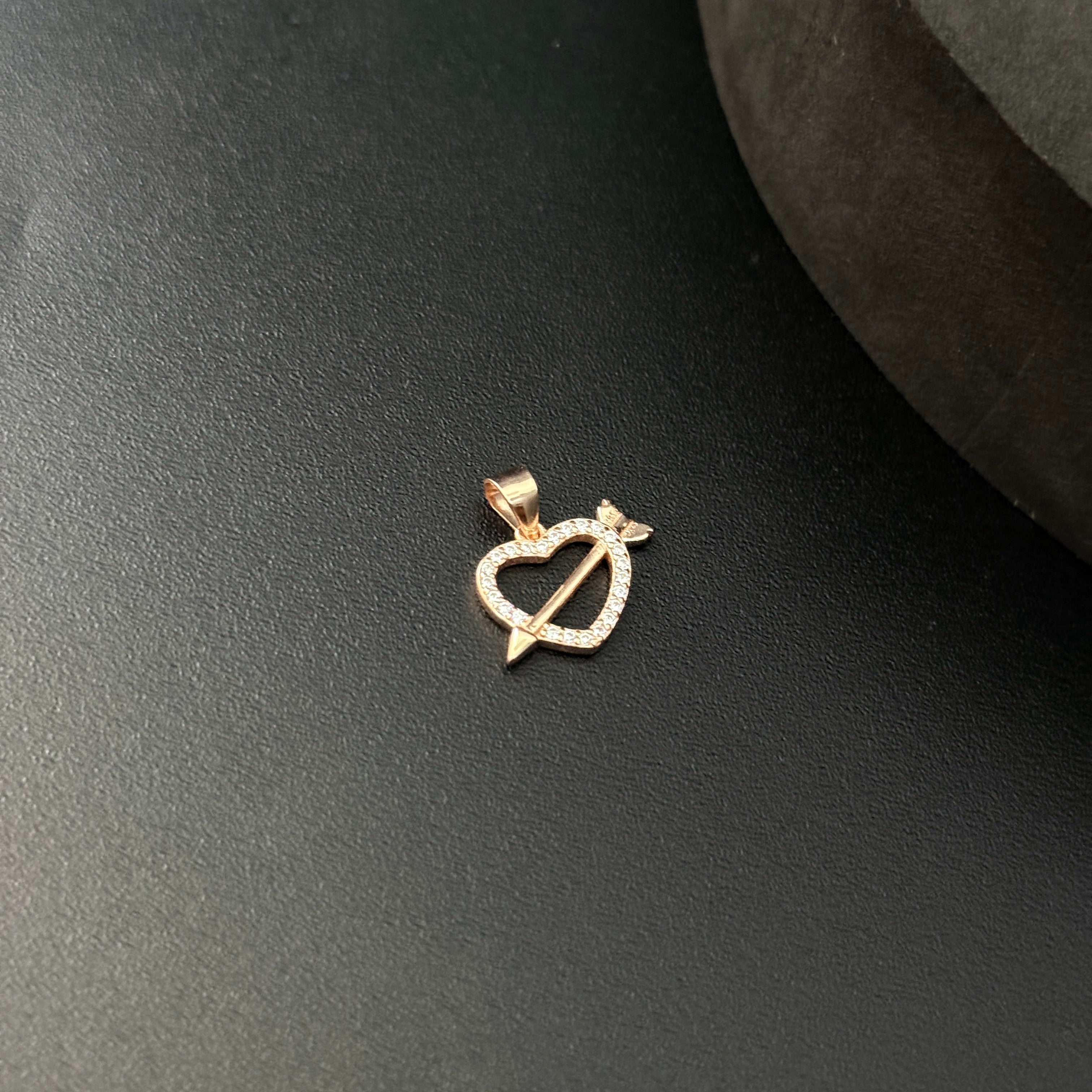 Ladies Pendant RoseGold Heart