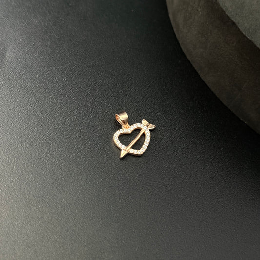 Ladies Pendant RoseGold Heart