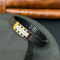 Silver Mens Flexible Bracelet FB11 925