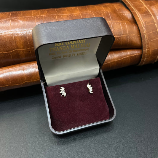 Silver Second Studs Nayanthara Classic Rosegold