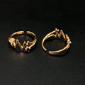 Ladies Toe Rings Two Line