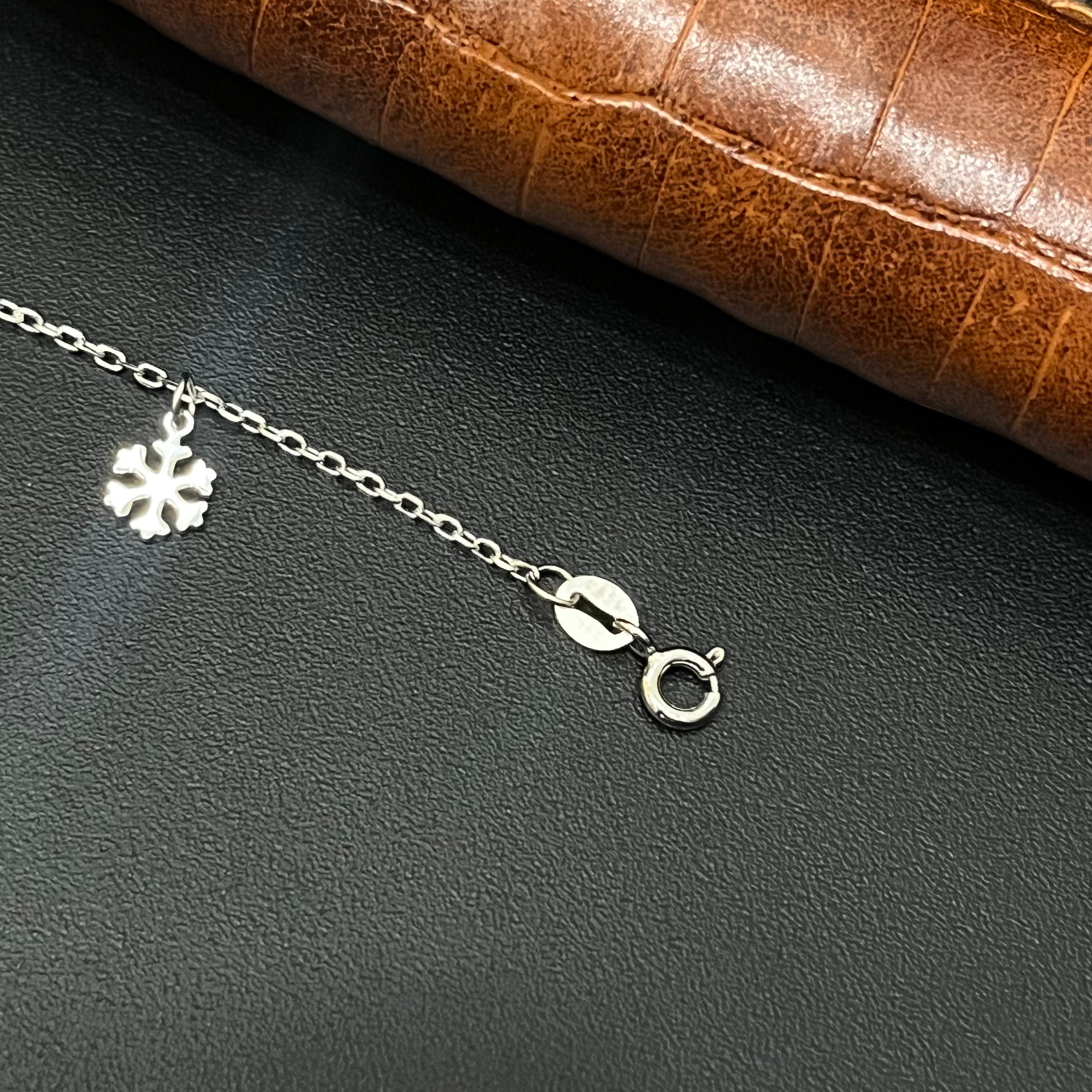 Silver Ladies Bracelet Snow Flake Charms