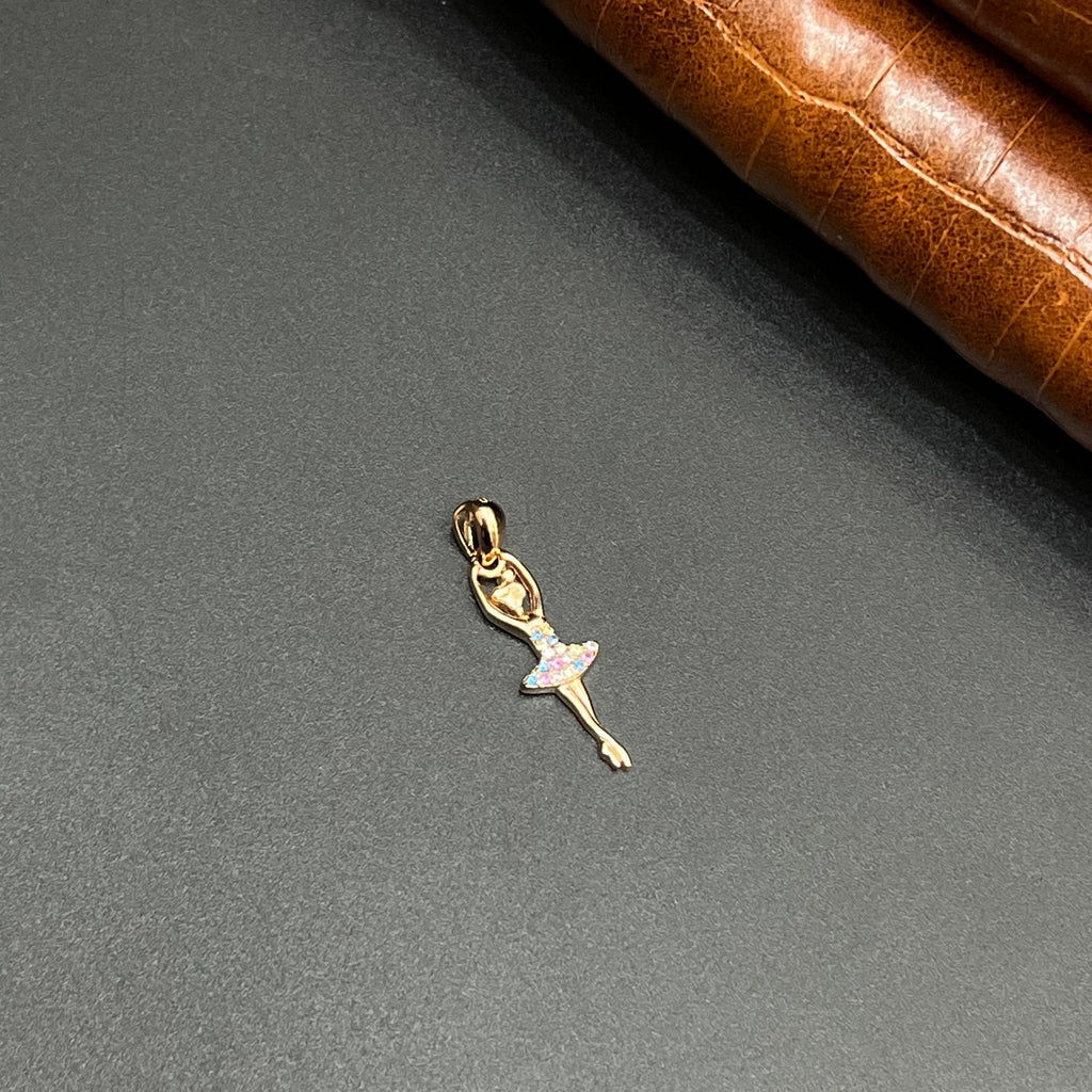 Silver Ladies Pendant Barbie Doll Rose Gold 925
