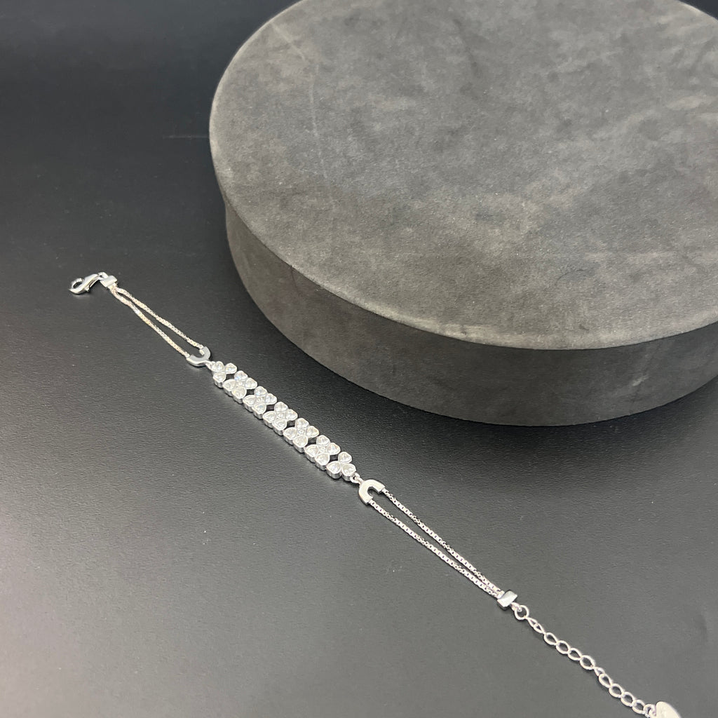 Silver Ladies Braclet Zicron