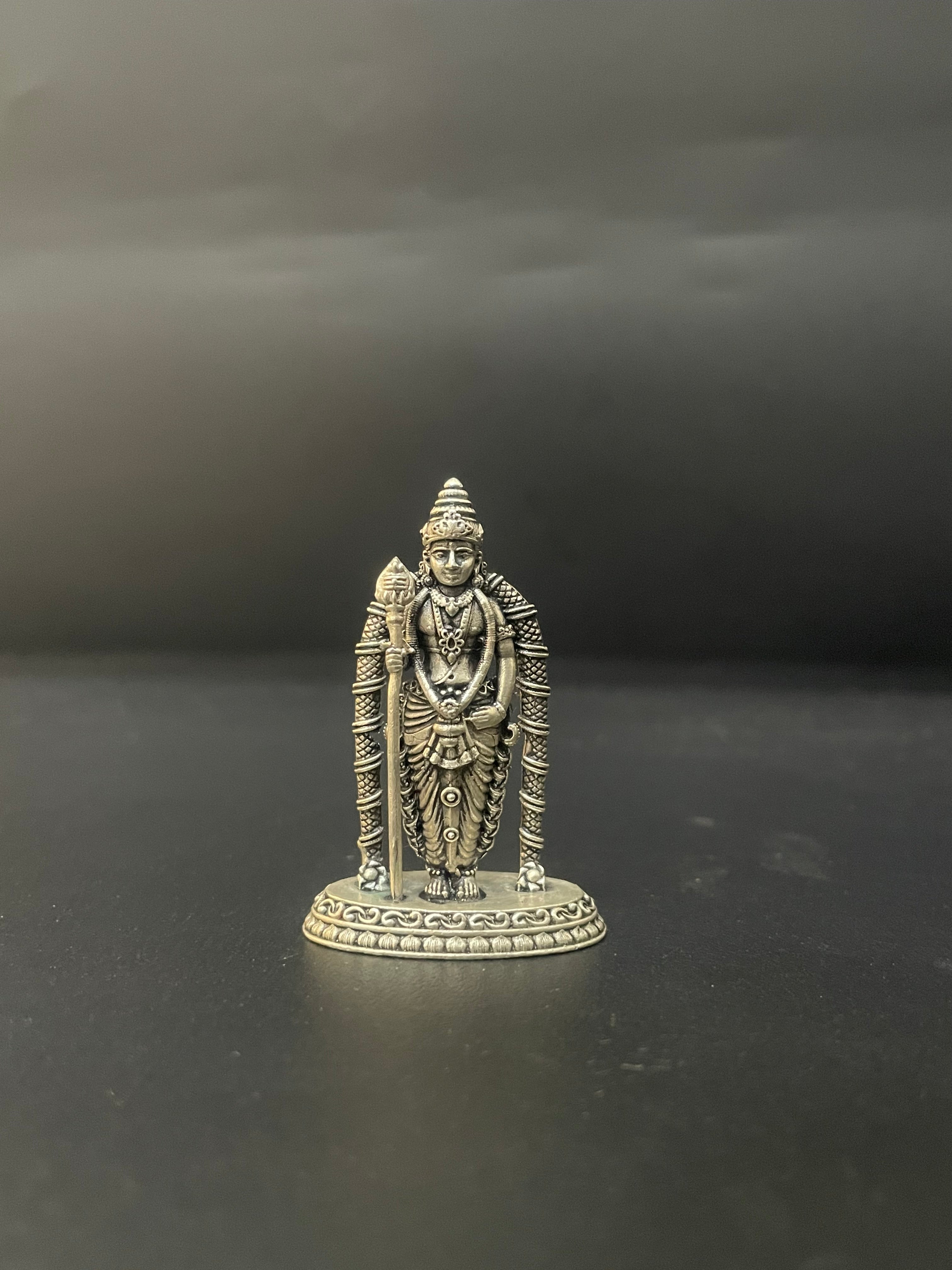 Silver Antique Murugan Idol 925