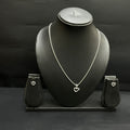 Silver Ladies Pendant Chain Set Classic Heart 925