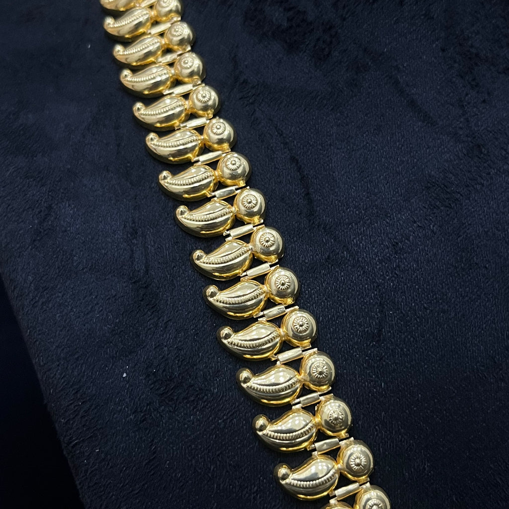 Silver Kerala Haram Gold Finished 925 KH1