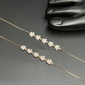 Silver Ladies Anklet Graceful Blossom Luxe M01 Rose Gold 925