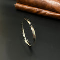 Silver Mens Kada CNC Cutting Dual Tone