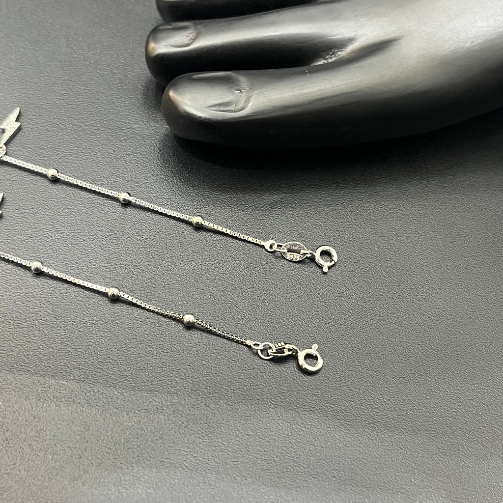 Silver Ladies Anklet Sparks Charms