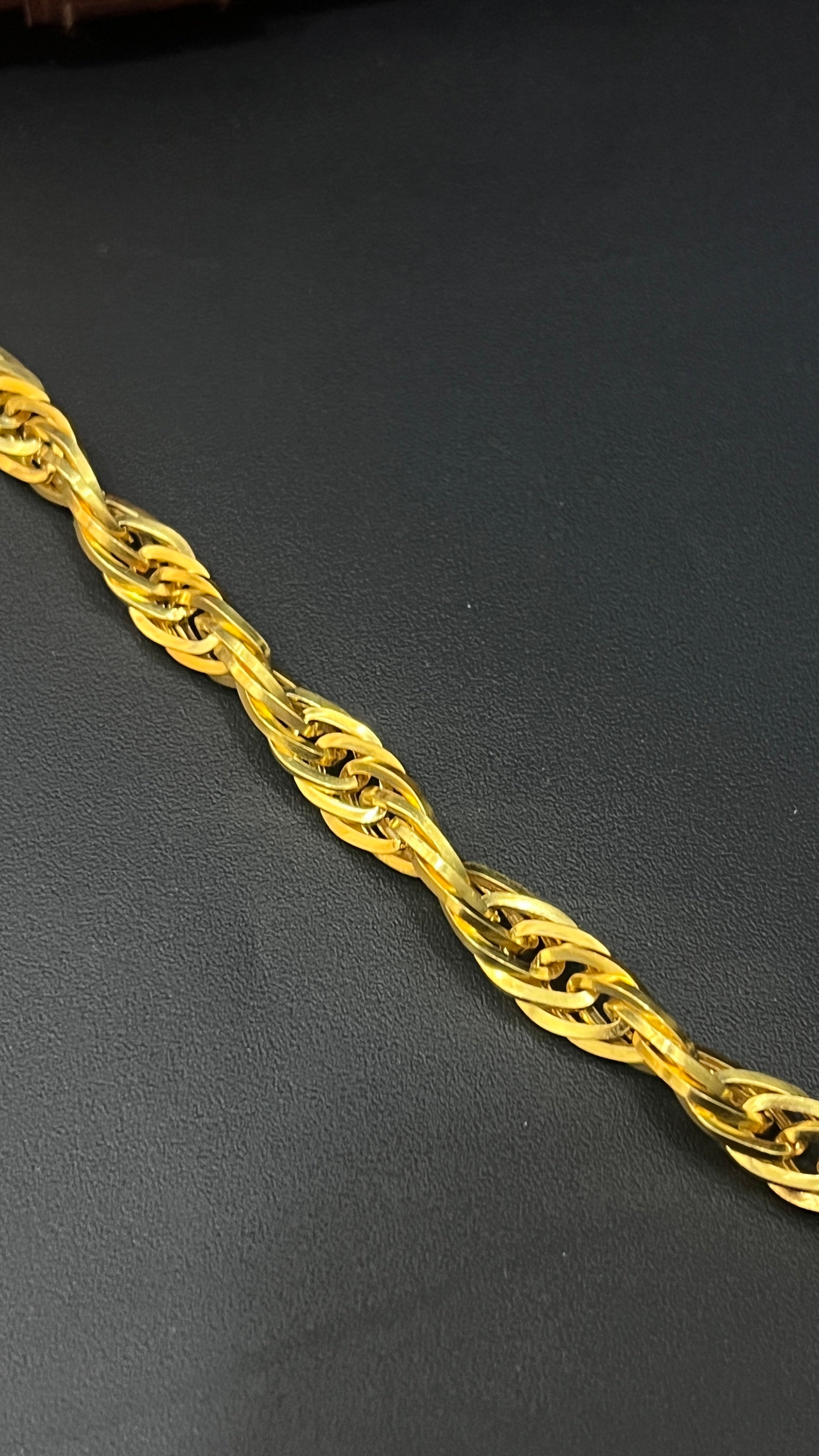 Men’s Silver Bracelet Indo-Italian Interlinked Chain Design B02