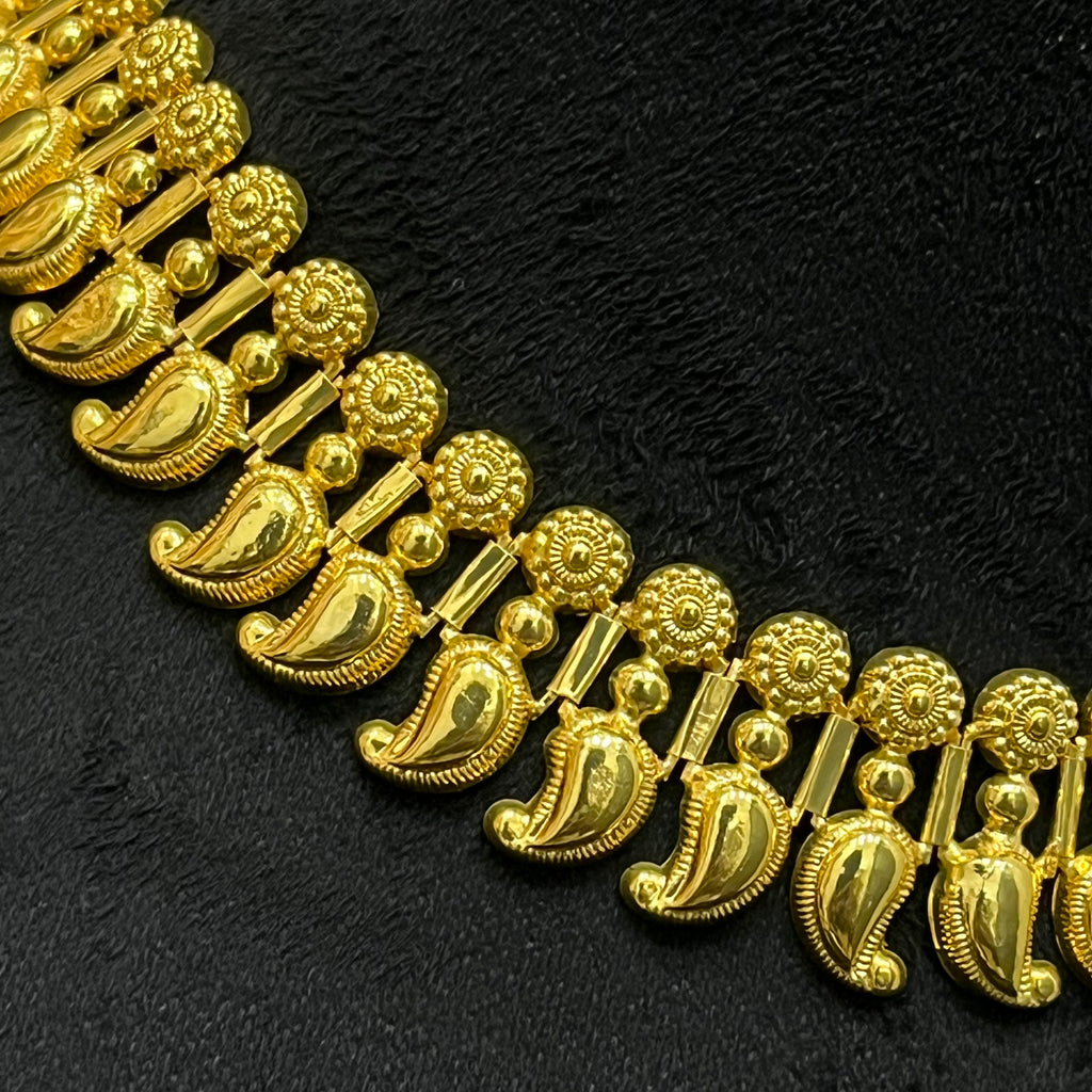 Silver Manga Necklace Gold Finished 925 KMH1