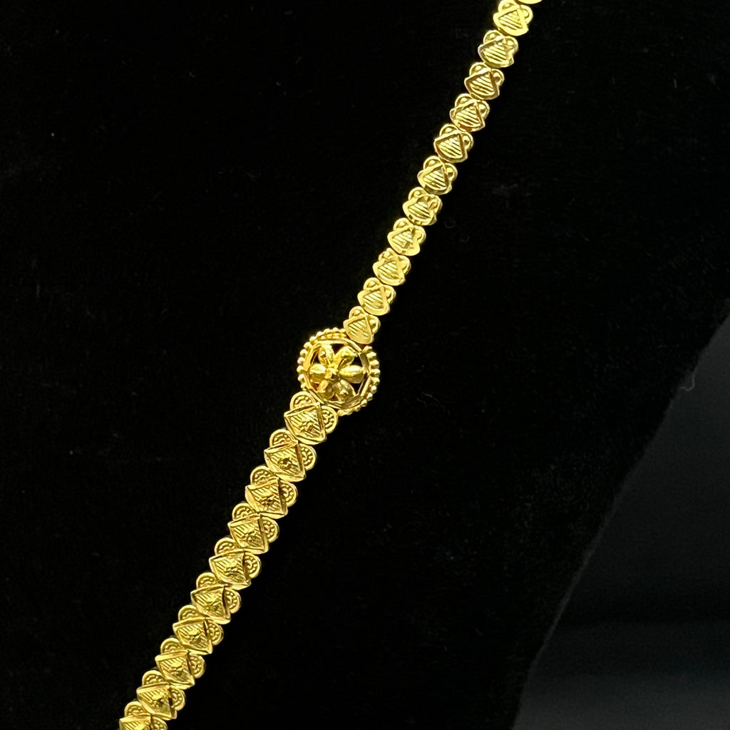 Silver Gold Finished Haram Set Imported 925