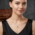 Silver Ladies Chain Heart Mini