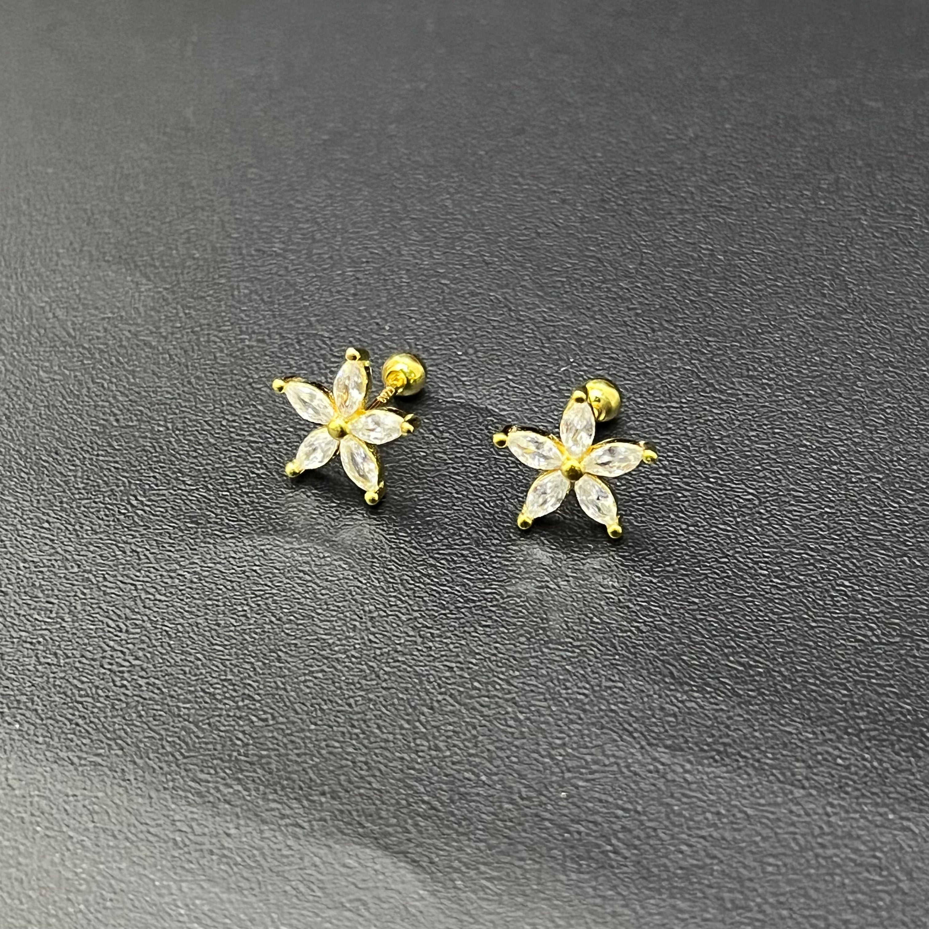 Silver Ladies Second stud Flower G 925
