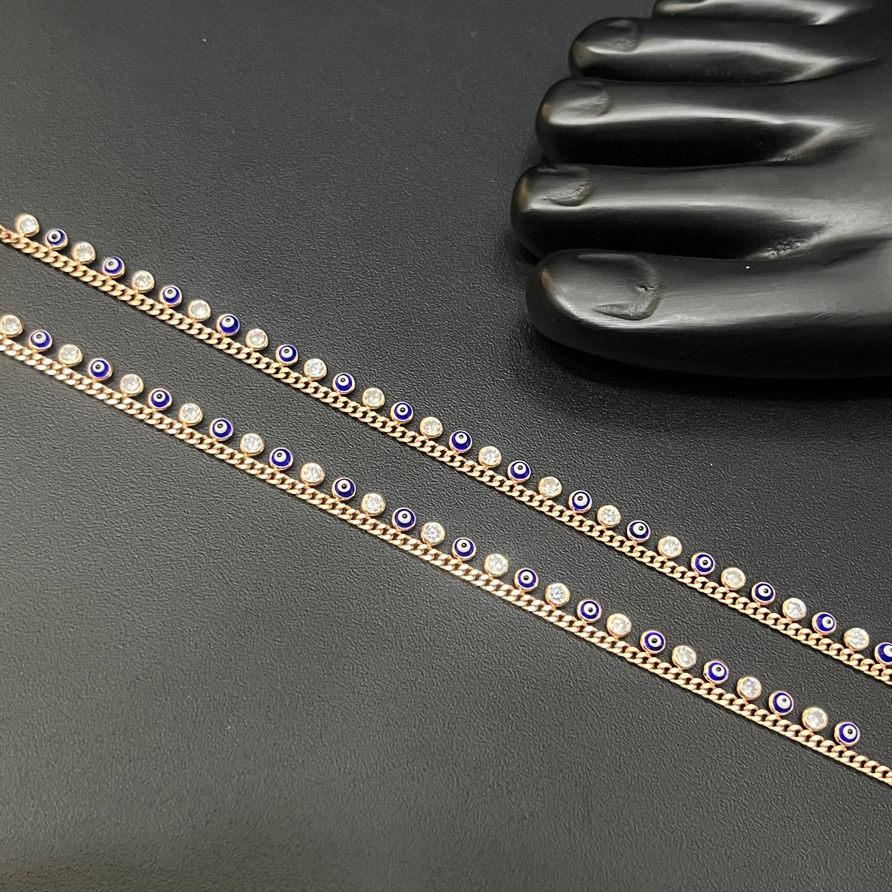 Ladies  Silver Anklet White Beads RG