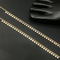 Silver Ladies Anklet Circle Drops RG