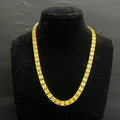 Silver Mens Chain Kathli Premium Two Layer Edition Gold Finish 925
