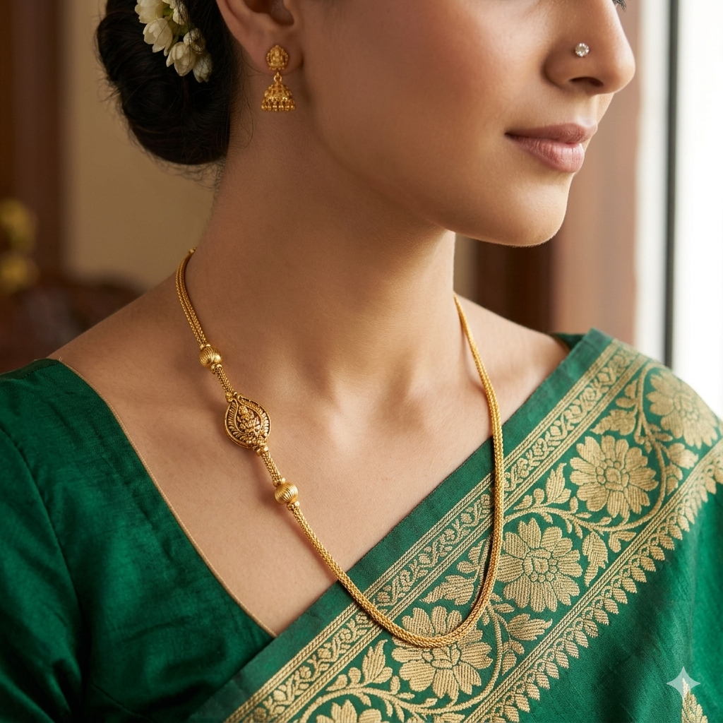 Silver Gold Finished Thali Saradu Flaps lakshmi