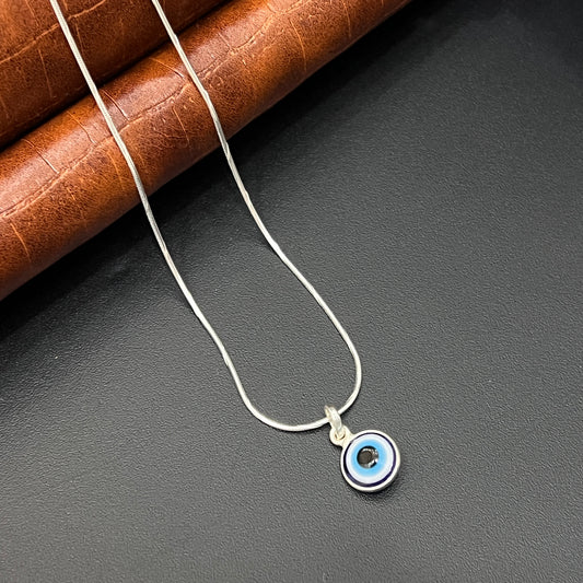 Silver Evil Eye Pendant