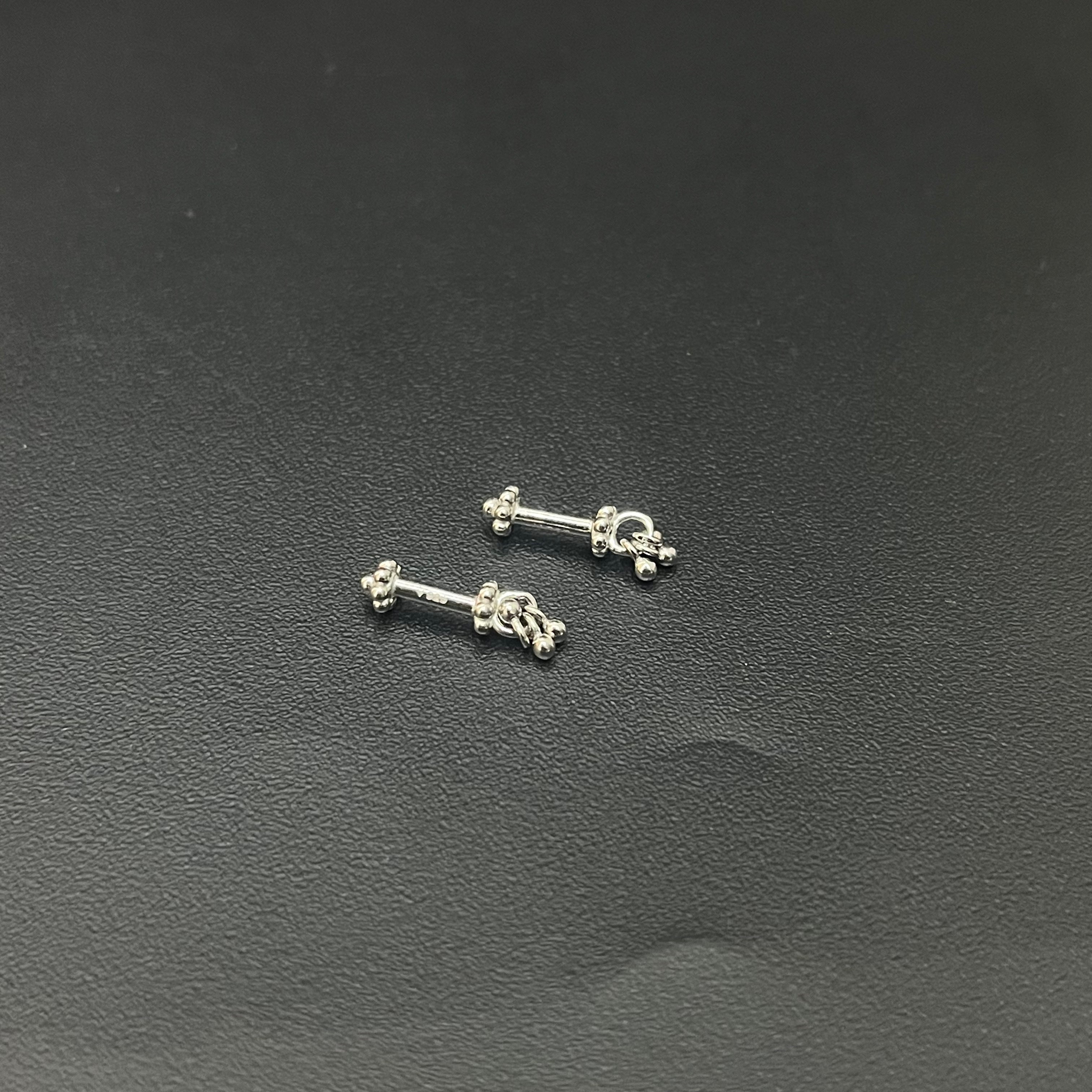 Silver Ladies Bugdi Studs