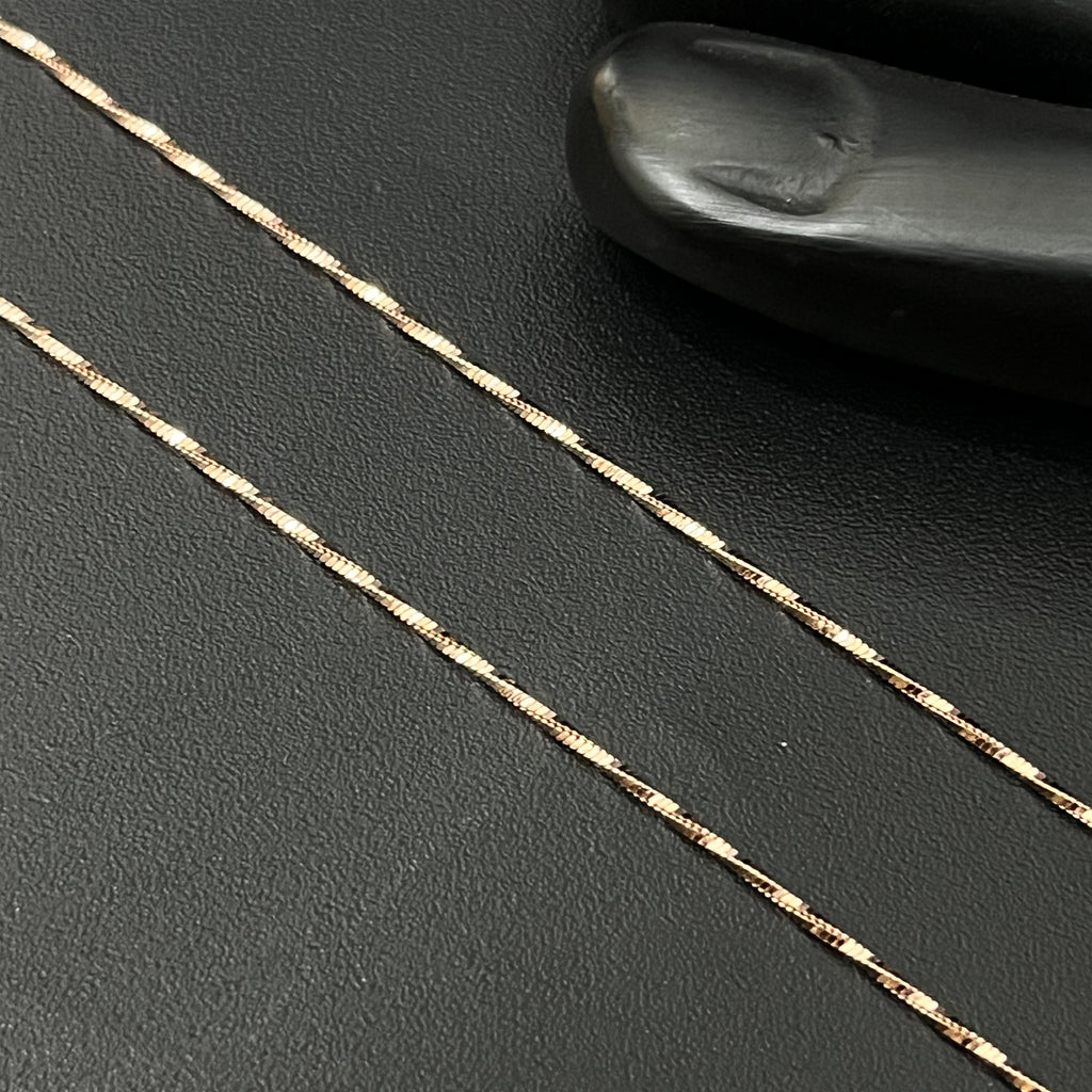 Silver Ladies Anklet Twisted  925