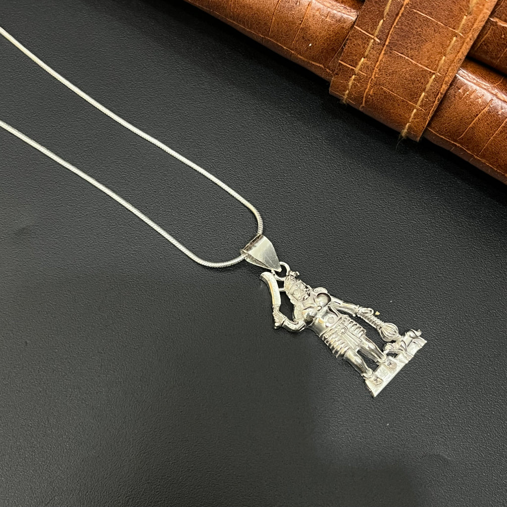 Silver Karuppuswamy Pendant Big  925