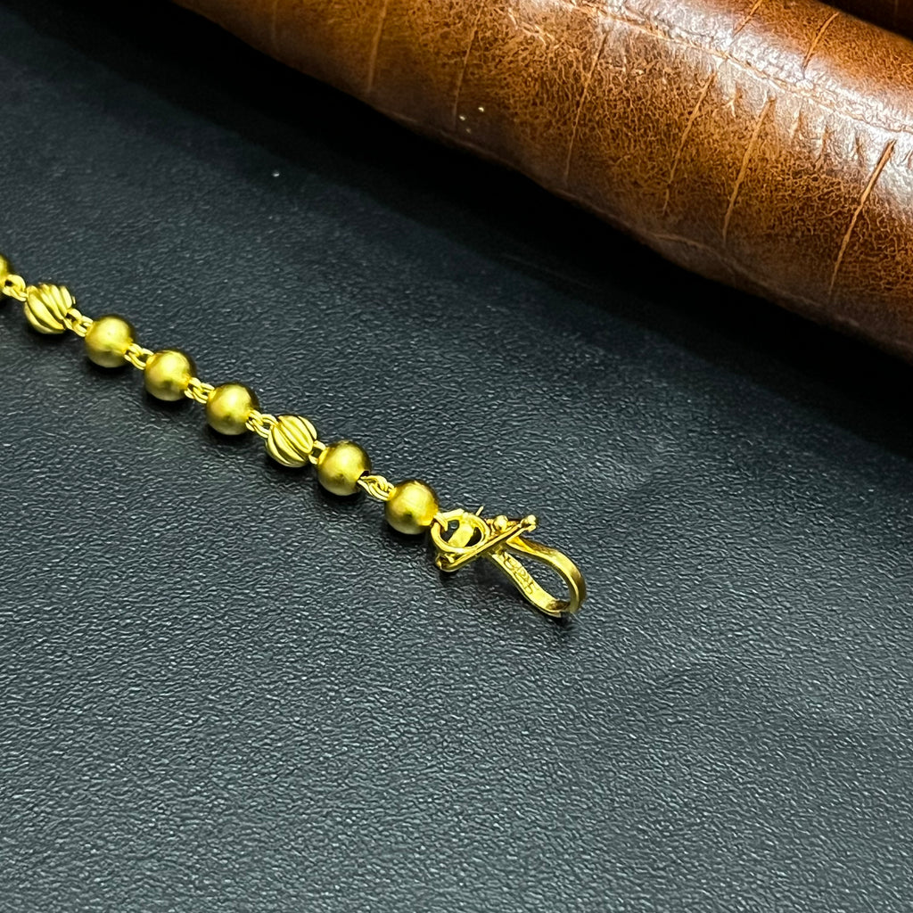 Silver Ladies Bracelet Pumkin Lotus Filigree Gold Polish 925
