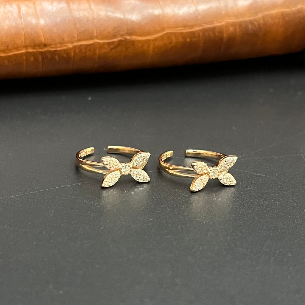 Silver Ladies Toe Rings 925 Bowz Rosgeold 925