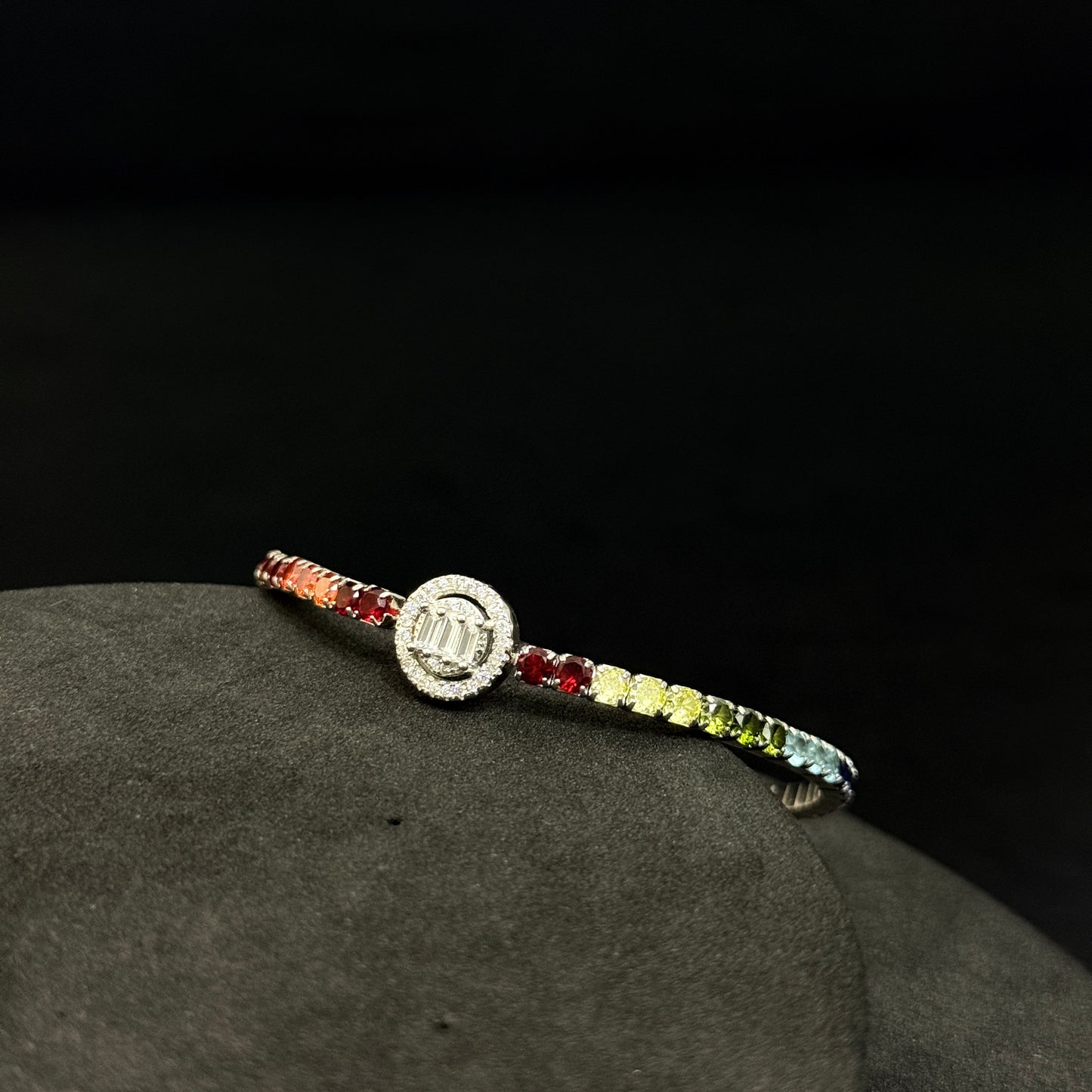 Ladies Wrist Band Silver AD