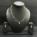Silver Ladies Chain And Pendant Set Diamond Cut Charms Rose Gold  925