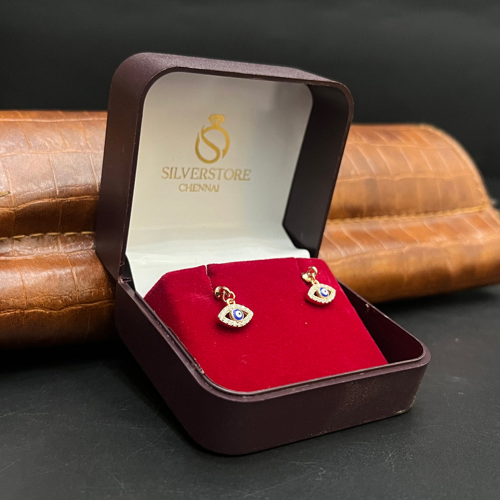 Silver Ladies Bugdi Evil Eye Rose Gold 925