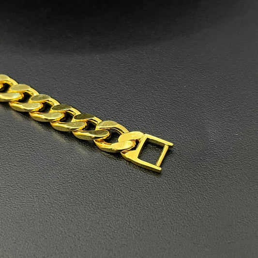 Silver Jaguar Bracelet Gold Finished