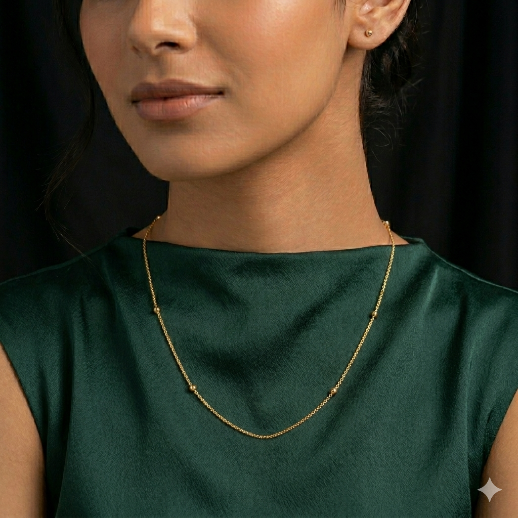 Ladies Gold Chain Balls
