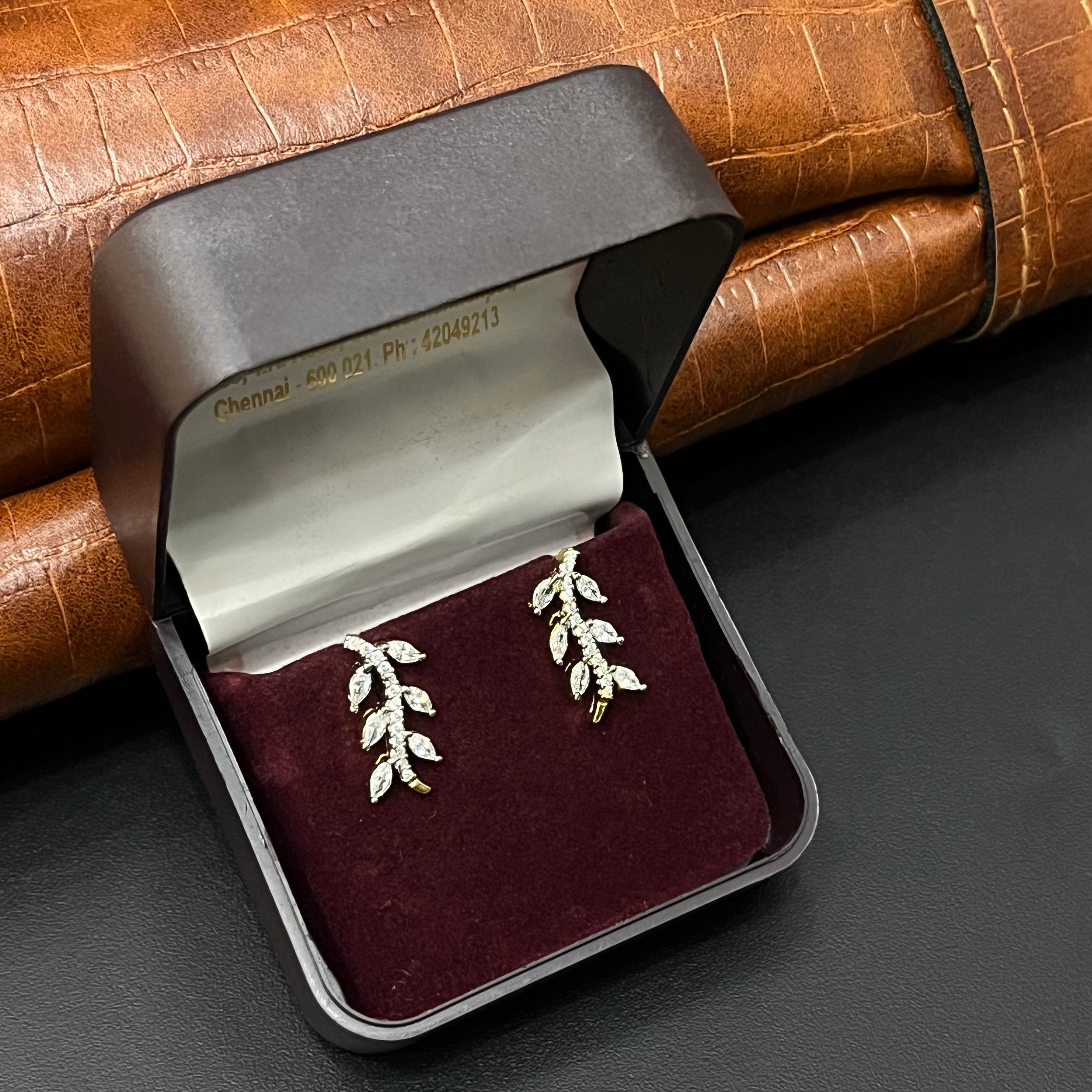 Silver Ladies  Earcuffs DS 2 Leaf