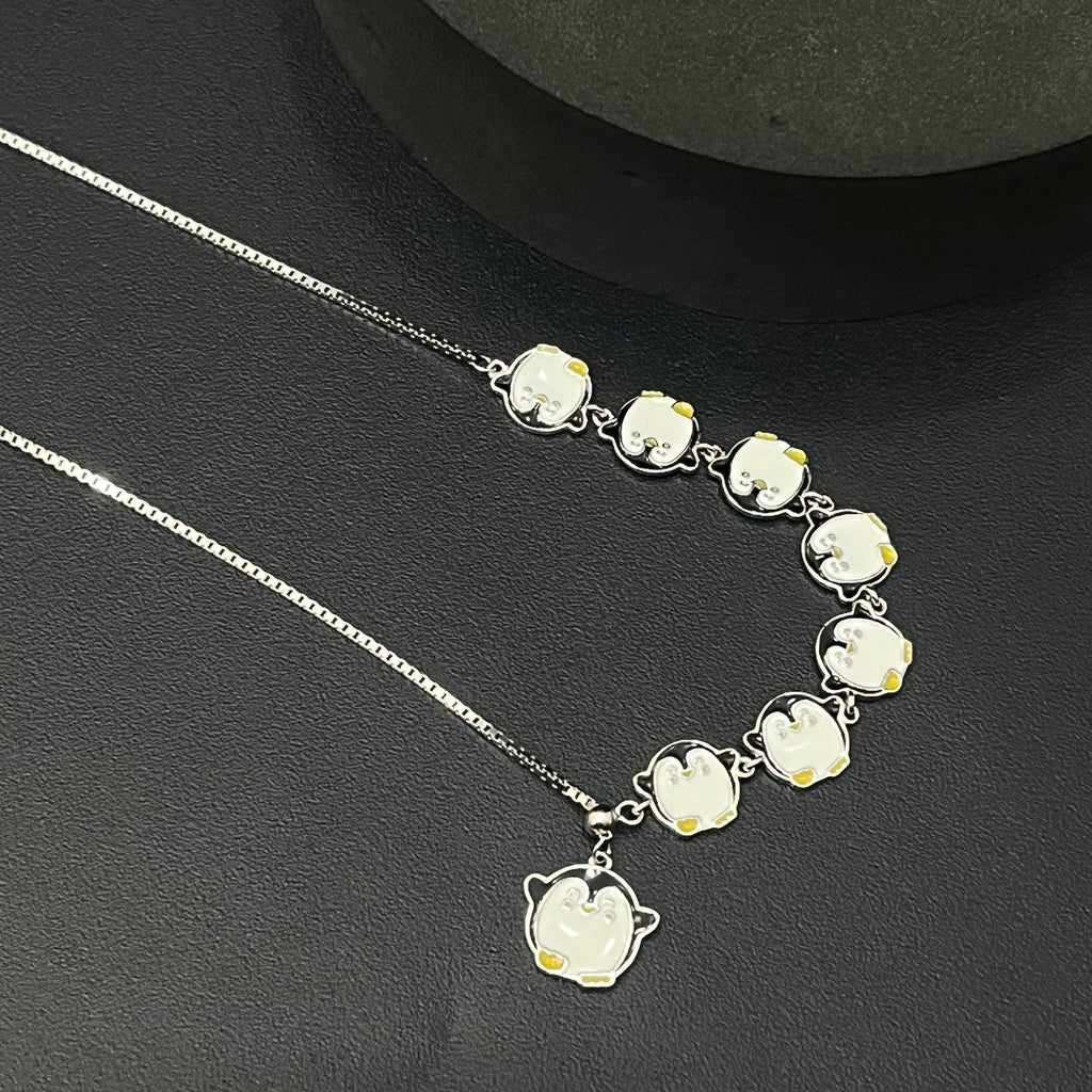 Silver Baby Chain Penguin