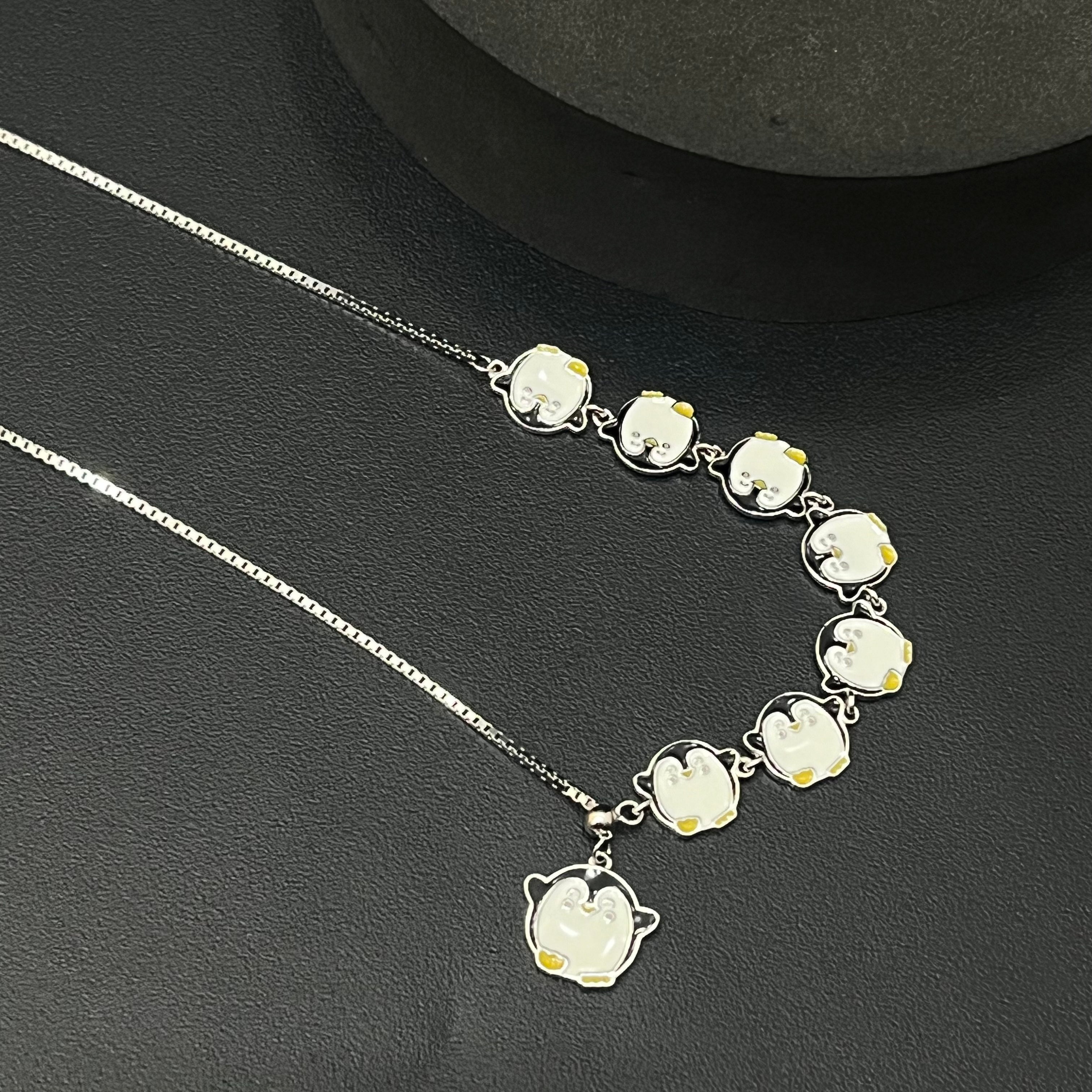Silver Baby Chain Penguin