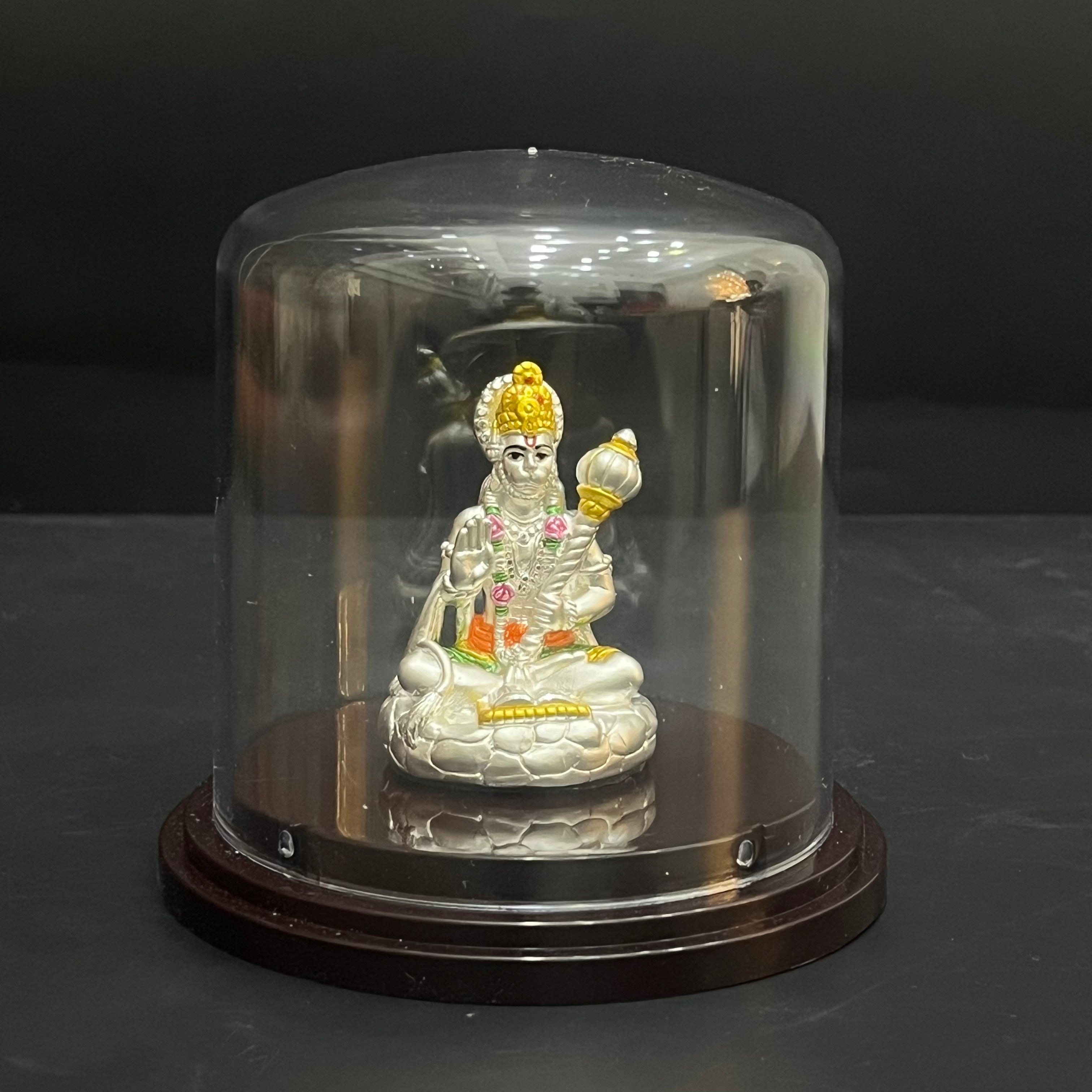 Silver Idol Shri Jai Hanuman Clear Art 999