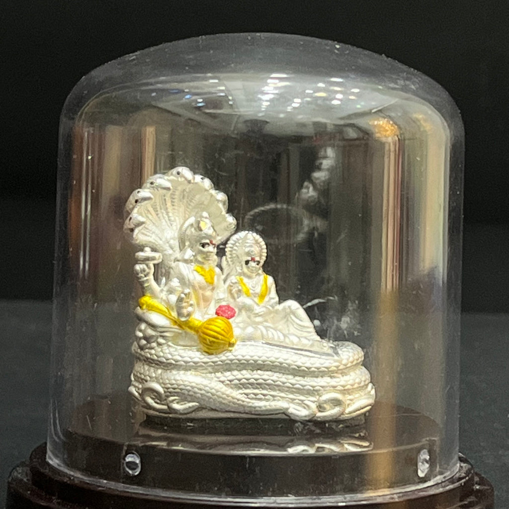 Silver Idol Shri Parshvanath Bhagwan with Padmavati Devi 925