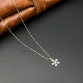 Silver Ladies Chain Petal Rosegold