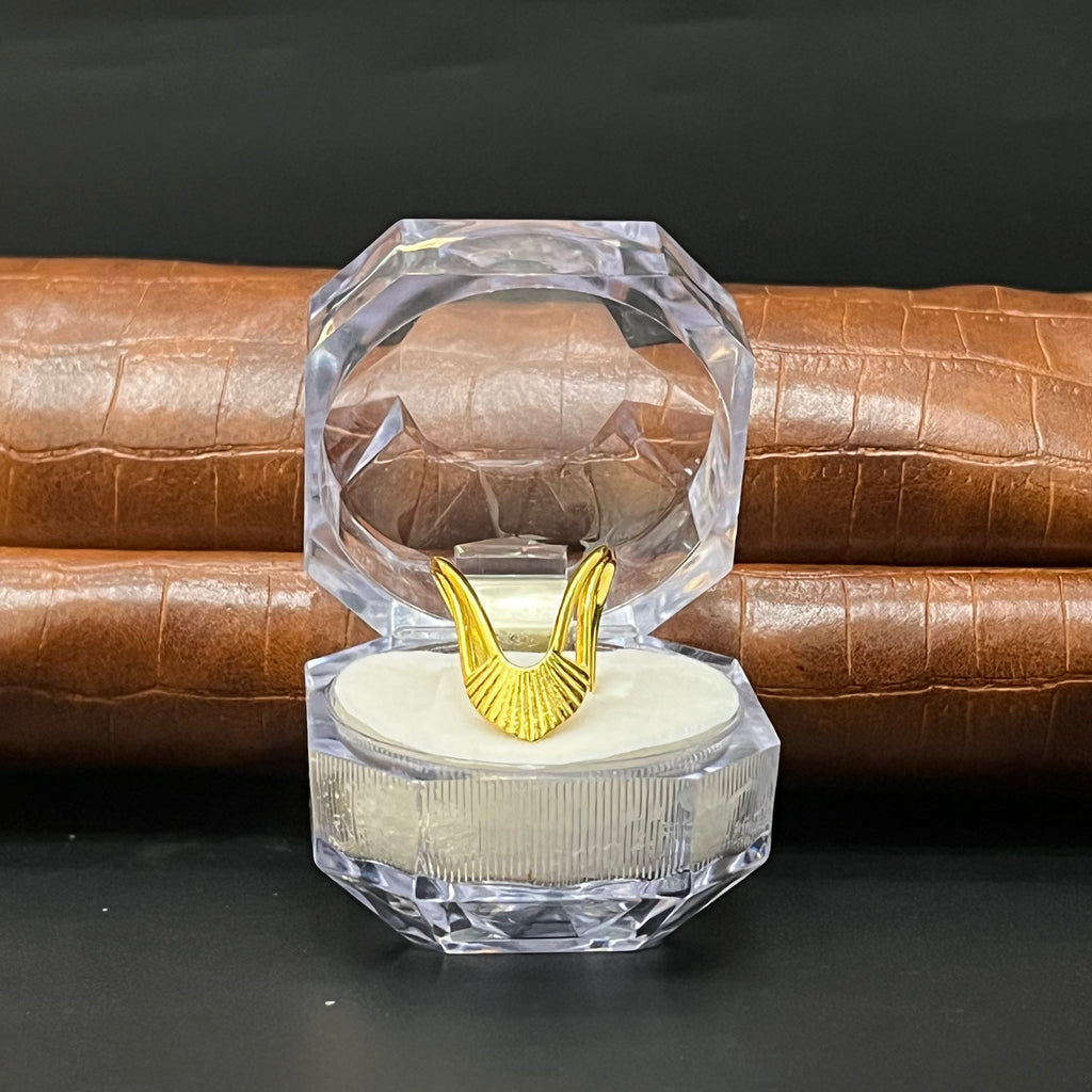 Silver Vanki Ring Gold Finished V07