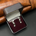 Silver Ladies  Earcuffs Stars Matte