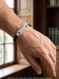 Mens Leather Black Kada