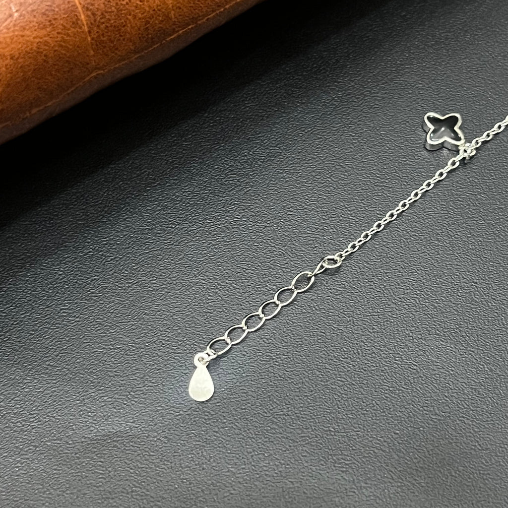 Silver Baby Bracelet Flower  Charms