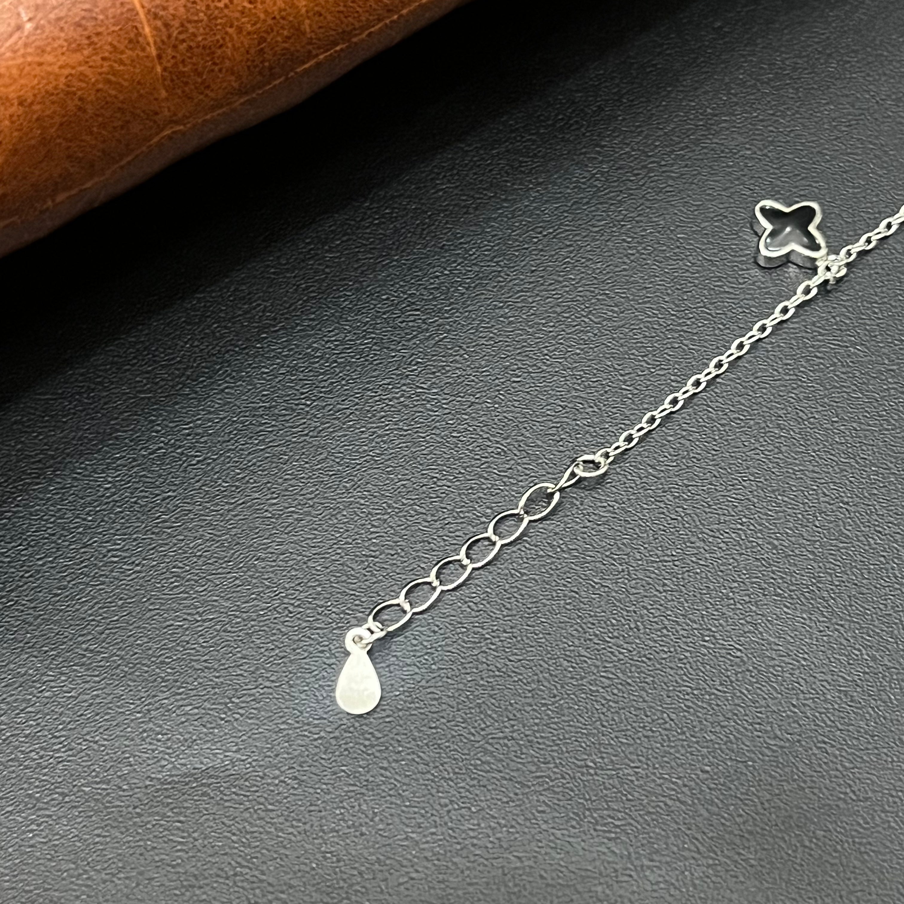 Silver Baby Bracelet Flower  Charms
